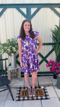 Load image into Gallery viewer, Pink Tropical Rachel Tiered Dress M