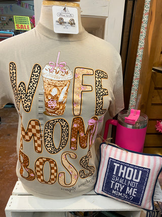 Wife Mom Boss Tee