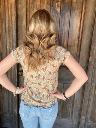 Lily Horses Tee