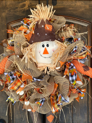 Wreath Mesh Scarecrow