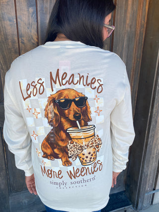 Less Meanies Line Long Sleeve Tee