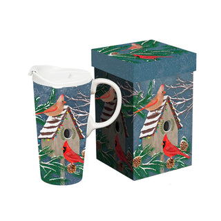 Holiday cardinal mug with matching box 