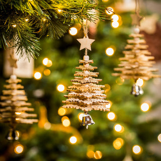 Wood Christmas Tree 3D Ornament