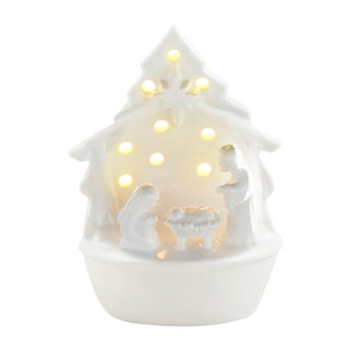 White ceramic Light up sitter