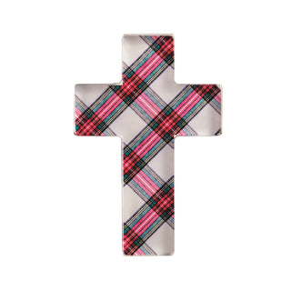 Plaid patterned cross