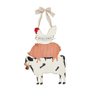 Farm Door Hanger Wreath