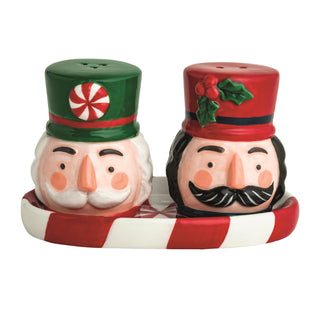 Striped Nutcracker salt & pepper shakers