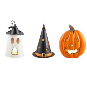 PUMPKIN HALLOWEEN TIN LANTERNS