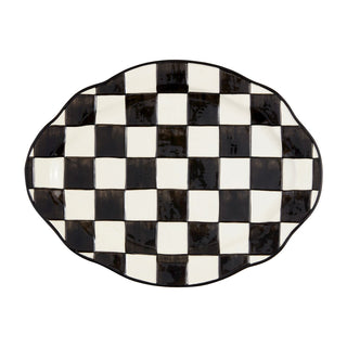 Black and white checkered plate 