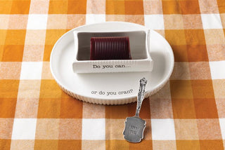 Double Cranberry Dish Set