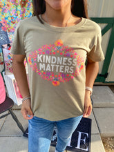 Load image into Gallery viewer, Kindness Matters Oilve Tee