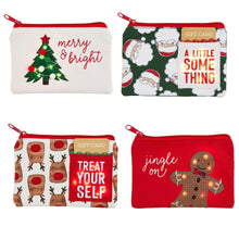 Load image into Gallery viewer, SANTA FACE LIGHT UP XMAS POUCH