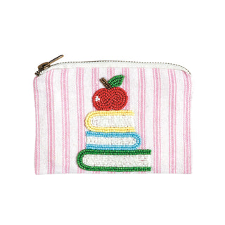 books-teacher-beaded-pouch