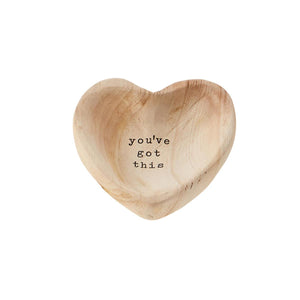 Got This Wood Heart Trinket Tray