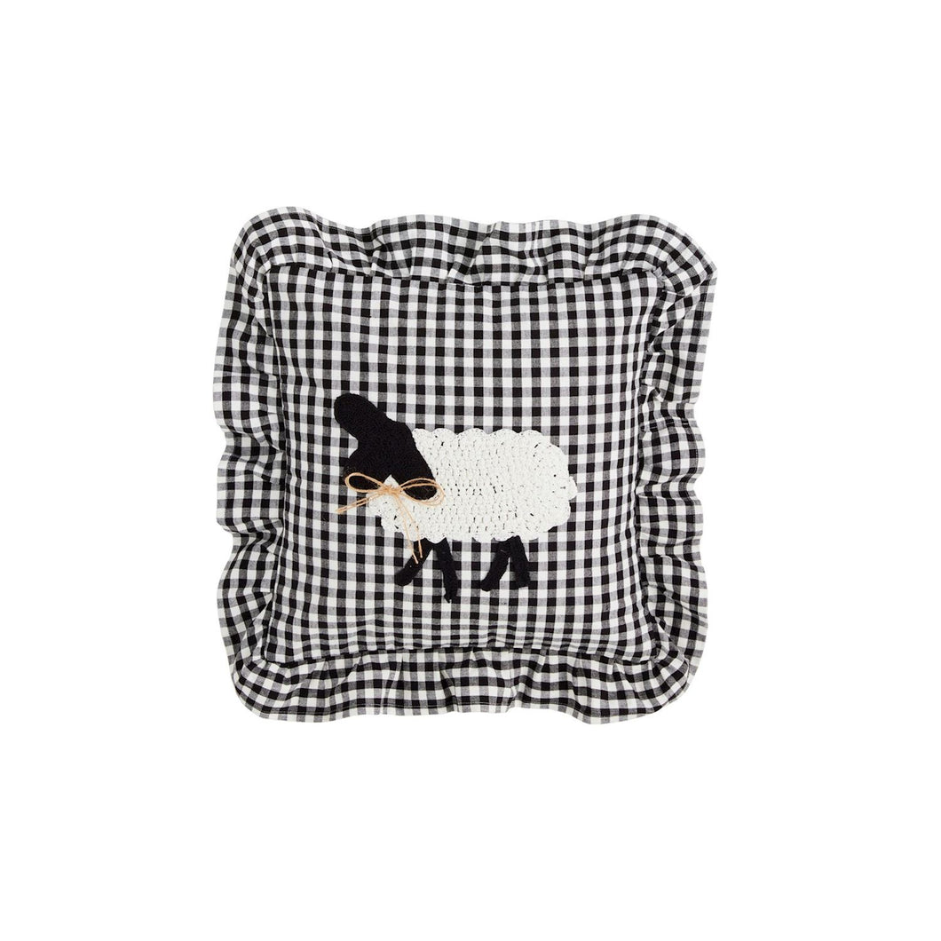 Sheep Gingham Pillow