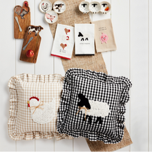 Load image into Gallery viewer, Sheep Gingham Pillow