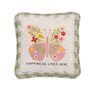 Embellished Happiness Pillow