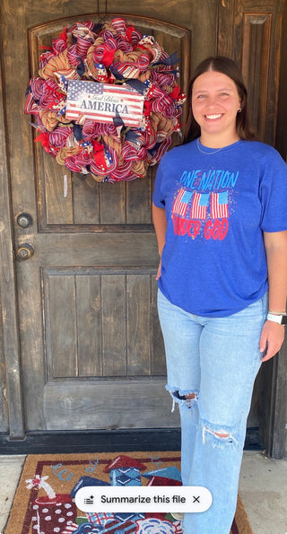 One Nation Under God Flag Tee