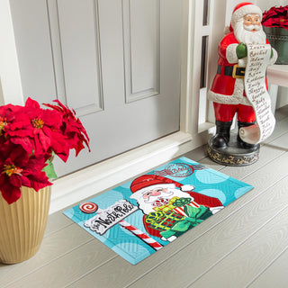 North Pole Welcome Embossed Mat