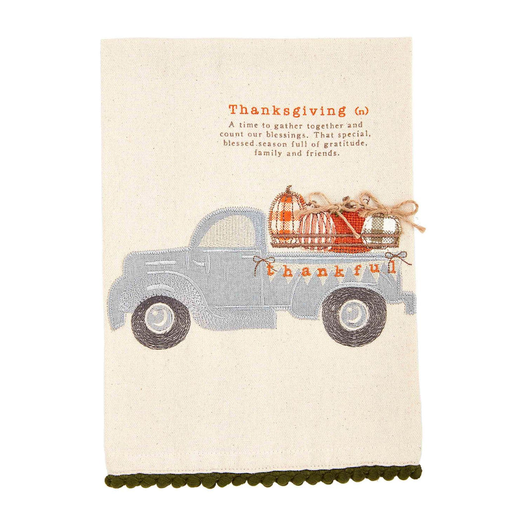 Tgiving Applique Towel