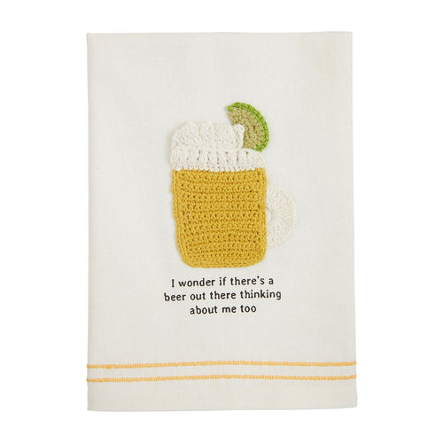 Beer Crochet Towel