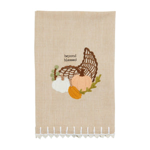 CORNUCOPIA EMB CROCHET TOWEL