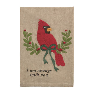 Cardinal Embroidery Towel With You