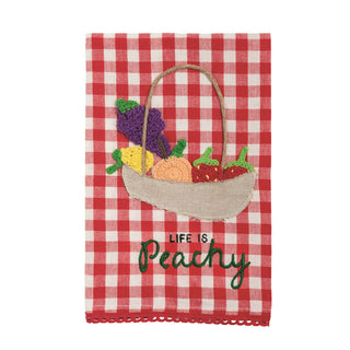 Peachy Crochet Towel