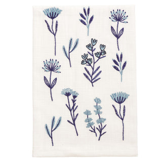 Blue All Over Flower Towel