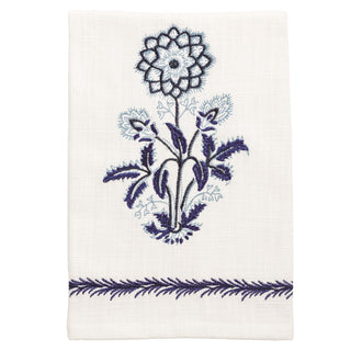 Blue Single Flower Towel