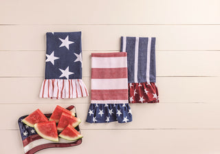 Blue Stripe Americana Towel