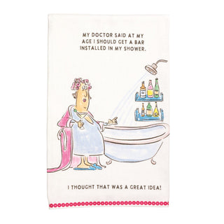 Shower Glitter Birthday Towel