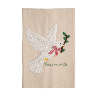 Dove Embroidered Towel