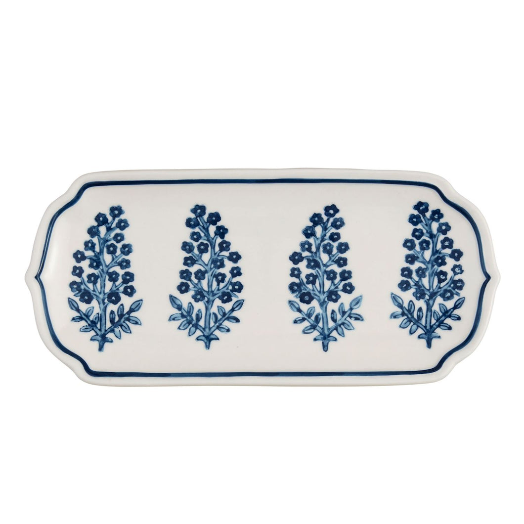 Blooms Block Print Everything Tray