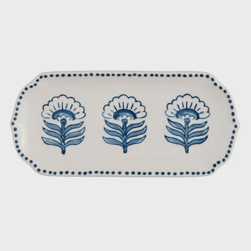 Blossom Block Print Everything Tray