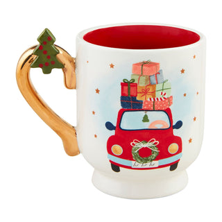 CAR XMAS PEDESTAL MUG