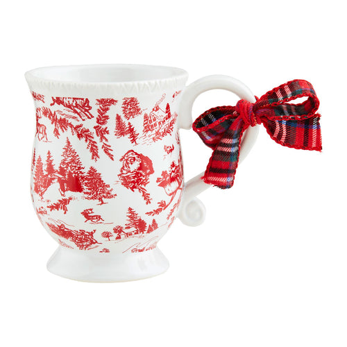 XMAS TOILE SLEIGH MUG