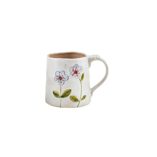 Blue Flower Mug Stone