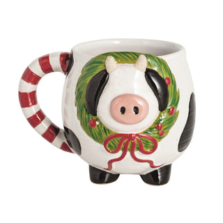CHRISTMAS COW MUG