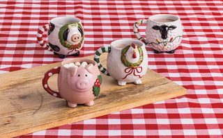 Christmas Pig Mug