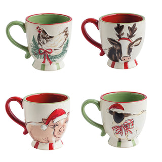 Pig Farm Christmas Mug