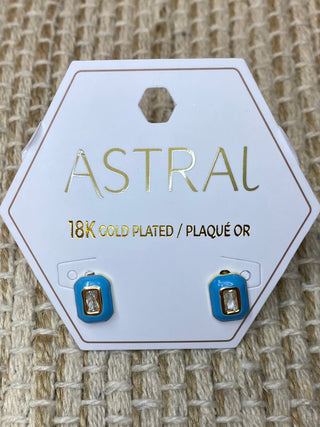 Earrings Two-Toned Stud