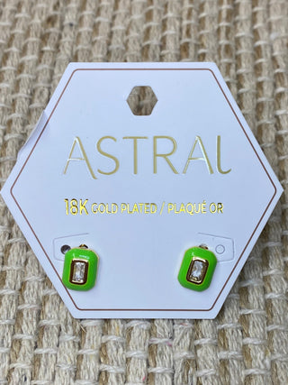 Earrings Two-Toned Stud