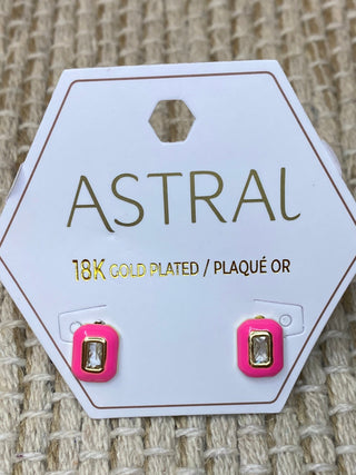Earrings Two-Toned Stud