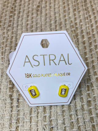 Earrings Two-Toned Stud