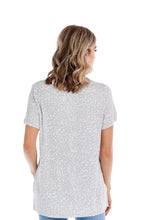 Load image into Gallery viewer, Minah V-neck Tee Gray M