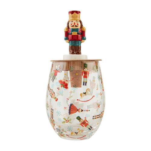 NUTCRACKER XMAS WINE GLASS