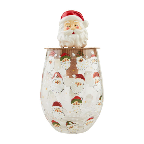 SANTA CHRISTMAS WINE GLASS