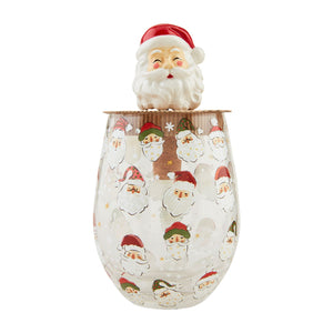 SANTA CHRISTMAS WINE GLASS