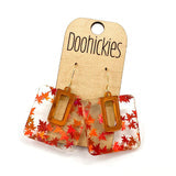 Falling in Love Bellas Leaf Acrylic Earrings at MainStreet Mercantile